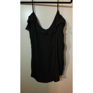 Old Navy Black Ruffle Cami